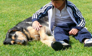 Belle avec un enfant